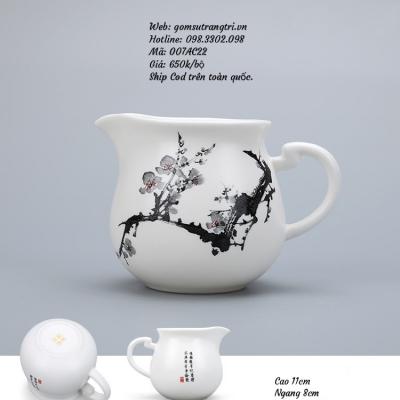 Bộ Ấm Chén Họa Tiết Hoa Đào